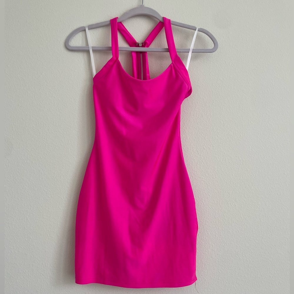 Hot pink bodycon dress - Picture 4 of 5